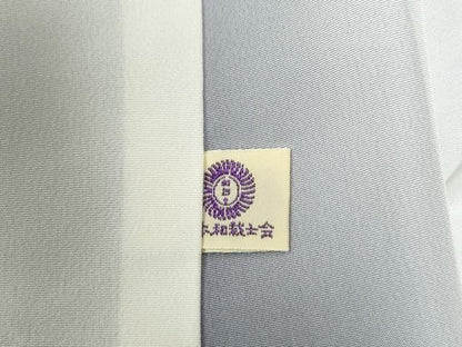 平和屋着物●江戸小紋 菱吉祥文 黒地 正絹 逸品 CABB4797yc
