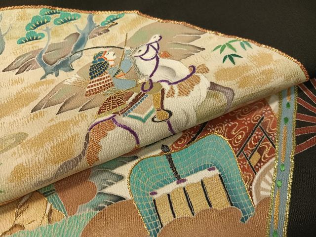 平和屋着物○染刺工芸 大羊居 東京友禅 黒留袖 刺繍 手描き