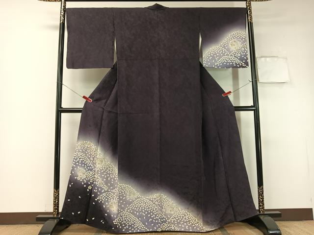 平和屋着物●訪問着　雪輪舞桜　暈し染め　金彩　正絹　逸品　CABB4827vp 平和屋着物○訪問着 雪輪舞桜 暈し染め 金彩 正絹 逸品 CABB4827vp