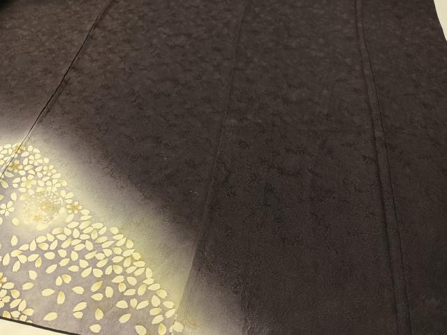 平和屋着物○訪問着 雪輪舞桜 暈し染め 金彩 正絹 逸品 CABB4827vp