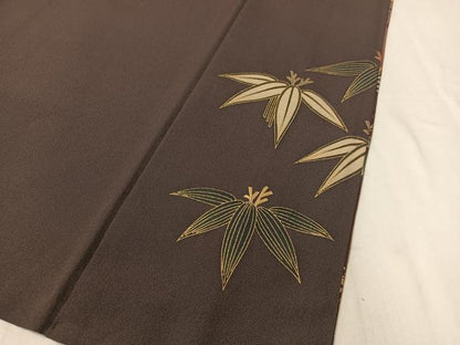 平和屋着物●訪問着　萩笹文　暈し染め　金彩　正絹　逸品　CABB4835vp