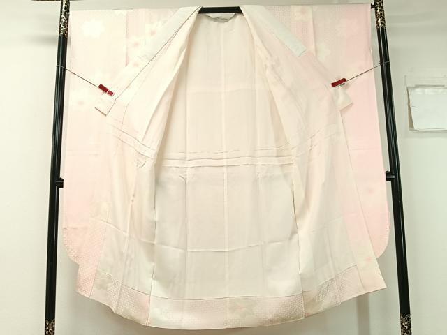 平和屋着物●振袖用長襦袢　袷　絞り　楓地紋　暈し染め　正絹　逸品　CABB4856vp