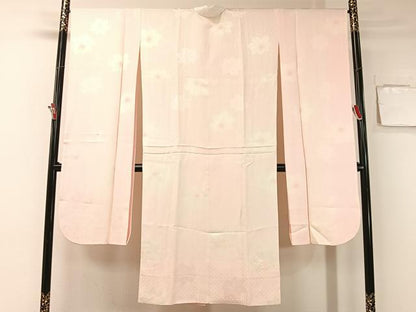 平和屋着物●振袖用長襦袢　袷　絞り　楓地紋　暈し染め　正絹　逸品　CABB4856vp