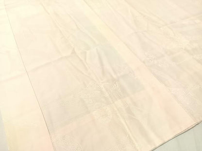 平和屋着物●振袖用長襦袢　無双仕立て　御所車熨斗花地紋　暈し染め　正絹　逸品　CABB4860vp