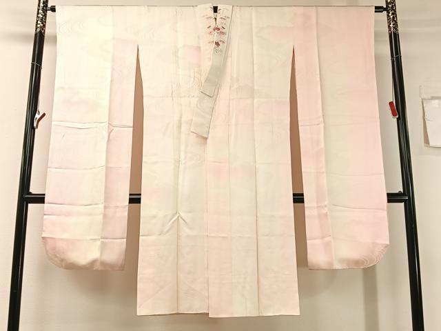 平和屋着物○振袖用長襦袢 袷 流水雲取り地紋 暈し染め 半