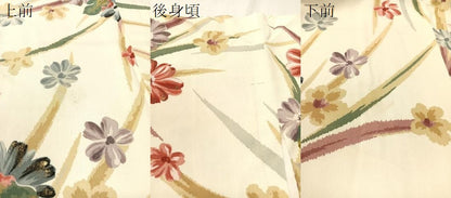 平和屋着物●上質な小紋　草花文　金彩　正絹　逸品　CABB4875vp