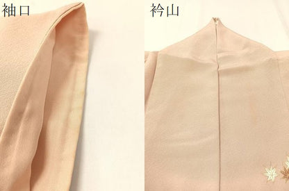 平和屋着物●訪問着 駒刺繍 霞花文 金彩 正絹 逸品 CABB4882vp