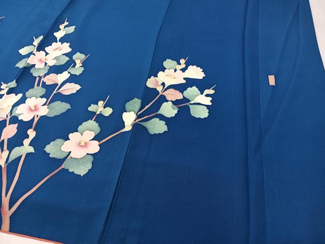 平和屋着物○訪問着 友禅 作家物 枝花文 正絹 逸品 CABB4889vp