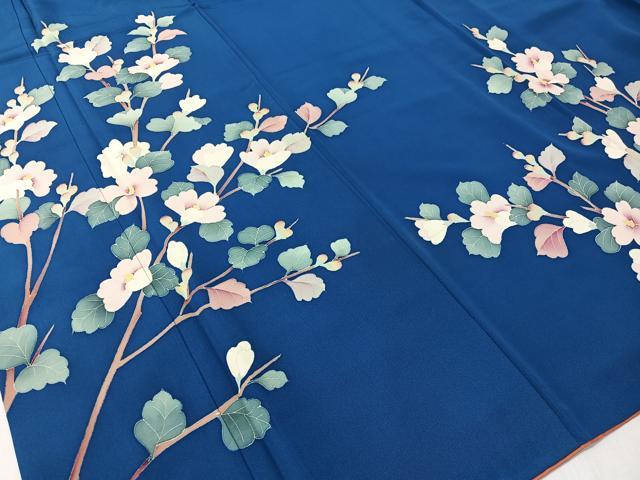 平和屋着物○訪問着 友禅 作家物 枝花文 正絹 逸品 CABB4889vp