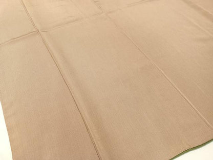 平和屋着物●江戸小紋　万筋　赤白橡色×薄卵色　正絹　逸品　CABB4900vp
