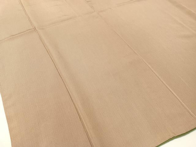 平和屋着物●江戸小紋　万筋　赤白橡色×薄卵色　正絹　逸品　CABB4900vp
