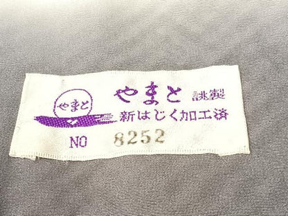 平和屋着物●上質な小紋　総刺繍　総絞り　枝花文　金糸　やまと誂製　正絹　逸品　CABB4915vp