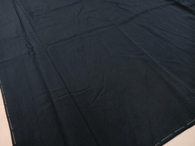 平和屋着物●上質な色無地　濃藍色　ロング丈　正絹　逸品　未使用　CABB4956vp