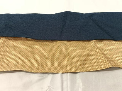 平和屋着物●上質な色無地　濃藍色　ロング丈　正絹　逸品　未使用　CABB4956vp