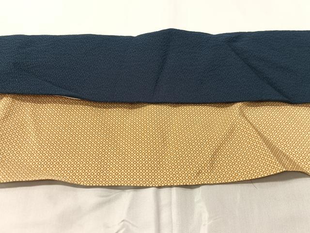 平和屋着物●上質な色無地　濃藍色　ロング丈　正絹　逸品　未使用　CABB4956vp