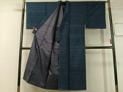 平和屋着物●男性　紬　アンサンブル　霞文　正絹　逸品　未使用　CABB4957vp
