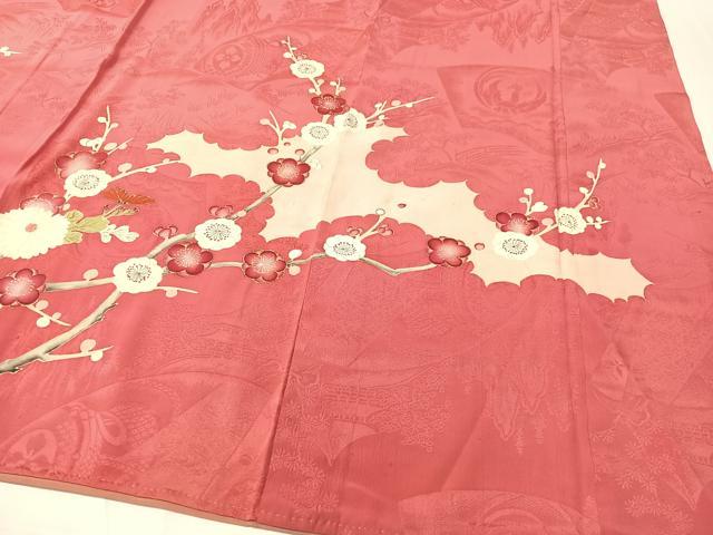 (あ866) 大正ロマン彩る亀甲文様と枝松刺繍 アンティーク振袖㊗️3点セット 大正ロマネスク】FL-8101｜よろけ縞と椿柄がかわいい大正ロマン振袖