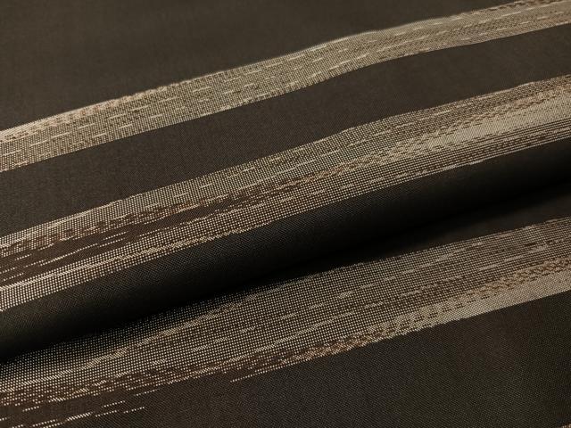 平和屋着物●本場大島紬　横段文　正絹　逸品　CABB4968vp