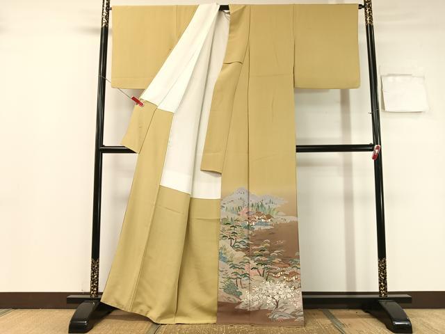 平和屋着物●十日町　加賀草木友禅の第一人者　田村哲彦　色留訪問着　御所解文　暈し染め　正絹　逸品　CABB4973vp