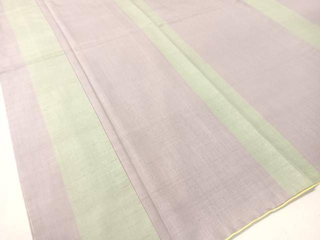 平和屋着物○紅花紬 米沢 間道 正絹 逸品 未使用 CABB4979vp