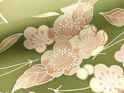 平和屋着物●訪問着　作家物　吹寄せ枝垂れ花文　暈し染め　金彩　正絹　逸品　CABB4982vp