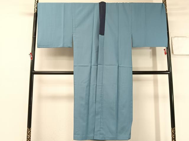 平和屋着物●男性　長襦袢　無双仕立て　薄縹色　キングサイズ　洗える着物　CABB4993vp