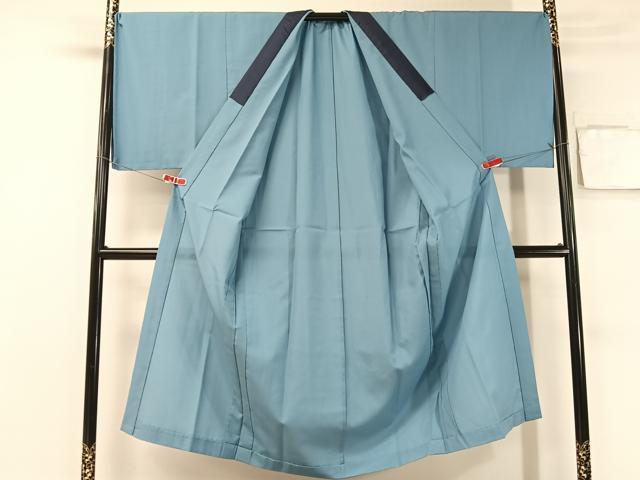 平和屋着物●男性　長襦袢　無双仕立て　薄縹色　キングサイズ　洗える着物　CABB4993vp