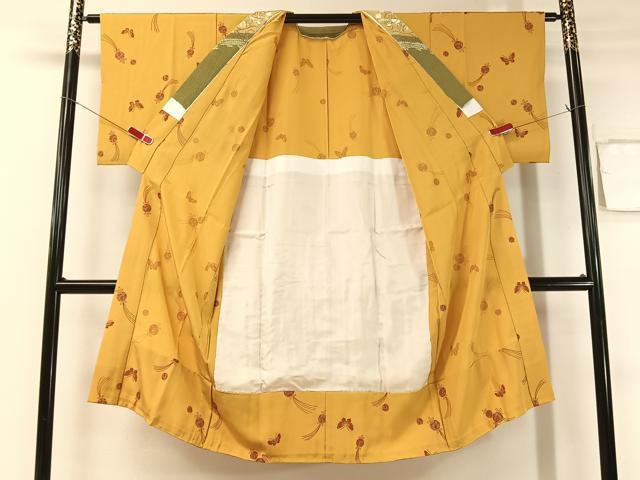 平和屋着物○長襦袢 無双仕立て 舞蝶吉祥文 金彩 正絹 逸品 CABB5002vp