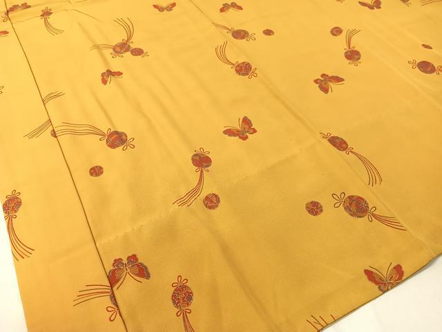 平和屋着物○長襦袢 無双仕立て 舞蝶吉祥文 金彩 正絹 逸品 CABB5002vp