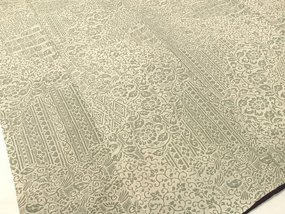 平和屋着物●上質な小紋 名物裂 鬼しぼ縮緬 正絹 逸品 CABB5011vp