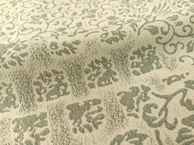 平和屋着物●上質な小紋 名物裂 鬼しぼ縮緬 正絹 逸品 CABB5011vp
