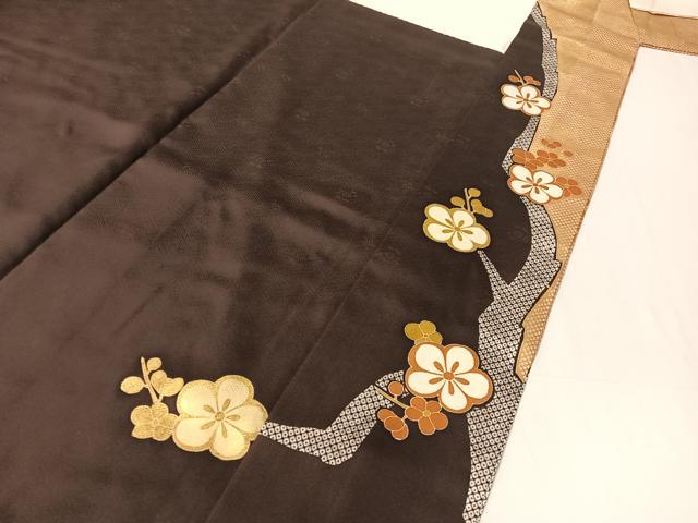 平和屋着物●訪問着　鹿の子枝梅文　金彩　正絹　逸品　CABB5014vp 平和屋着物○訪問着 鹿の子枝梅文 金彩 正絹 逸品 CABB5014vp