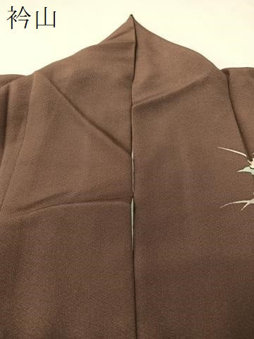 平和屋着物●訪問着　友禅　草花文　暈し染め　正絹　逸品　CABB5020vp