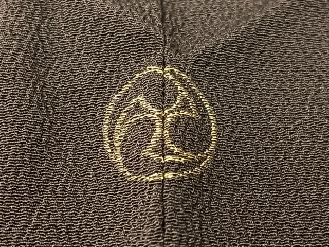 正絹　鬼しぼ縮緬　小紋　花束　菱紋 正絹 鬼しぼ縮緬 小紋 花束 菱紋