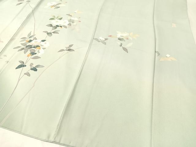 平和屋着物●訪問着　友禅　作家物　名所風景花文　暈し染め　正絹　逸品　CABB5023vp