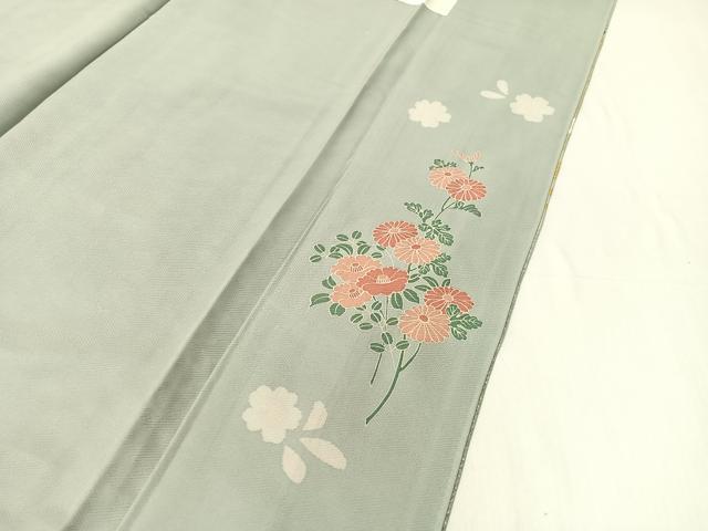平和屋着物●訪問着　絞り　道長花文　暈し染め　金彩　正絹　逸品　CABB5024vp