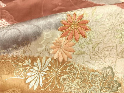 平和屋着物●創業460年・千總　訪問着　駒刺繍　絞り　花車文　金彩　伊勢丹扱い　正絹　逸品　CABB5025vp