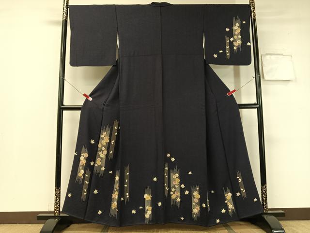 平和屋着物●訪問着　舞花文　金彩　正絹　逸品　CABB5026vp 平和屋着物○訪問着 舞花文 金彩 正絹 逸品 CABB5026vp