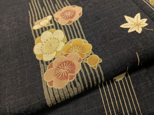 平和屋着物●訪問着　舞花文　金彩　正絹　逸品　CABB5026vp