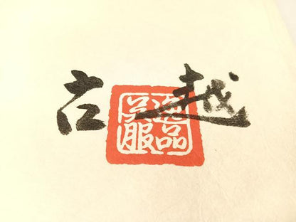 平和屋着物●郡上紬　草木染　霞文　たとう紙付き　正絹　逸品　未使用　CABB5033vp