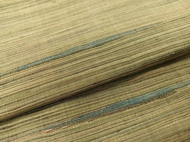 平和屋着物●郡上紬　草木染　霞文　たとう紙付き　正絹　逸品　未使用　CABB5033vp