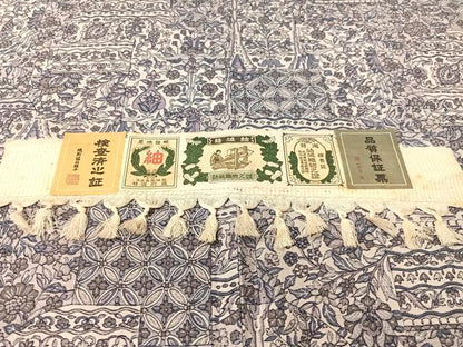 平和屋着物●結城紬 更紗唐草文 証紙付き 正絹 逸品 未使用 CABB5035vp
