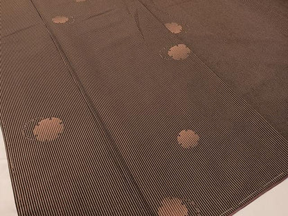 平和屋着物●小紋 雪輪重ね 洗える着物 未使用 CABB5039vp