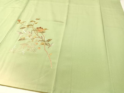 平和屋着物●訪問着 枝花文 暈し染め 金銀彩 正絹 逸品 未使用 CABB5040vp