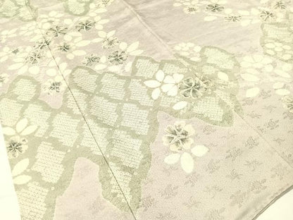 平和屋着物●訪問着　絞り　舞花文　正絹　逸品　CABB5042vp