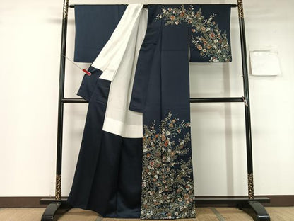 平和屋着物●訪問着 更紗文 金彩 正絹 逸品 CABB5044vp