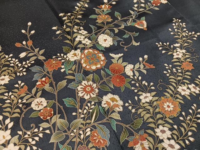 平和屋着物●訪問着 更紗文 金彩 正絹 逸品 CABB5044vp
