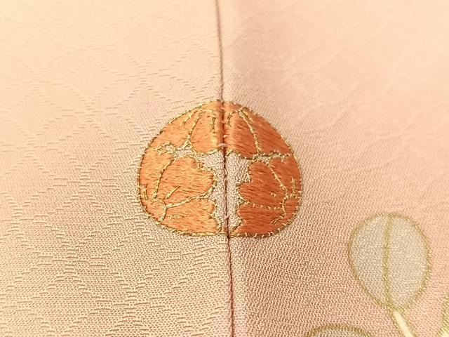平和屋着物●訪問着 雪輪枝花文 暈し染め 金彩 正絹 逸品 CABB5048vp