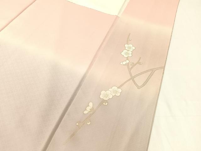 平和屋着物●訪問着 雪輪枝花文 暈し染め 金彩 正絹 逸品 CABB5048vp
