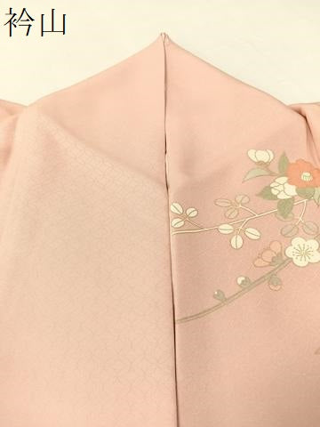 平和屋着物●訪問着 雪輪枝花文 暈し染め 金彩 正絹 逸品 CABB5048vp